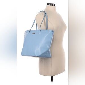 🌷Coach Sky Blue Leather Tote🌸
